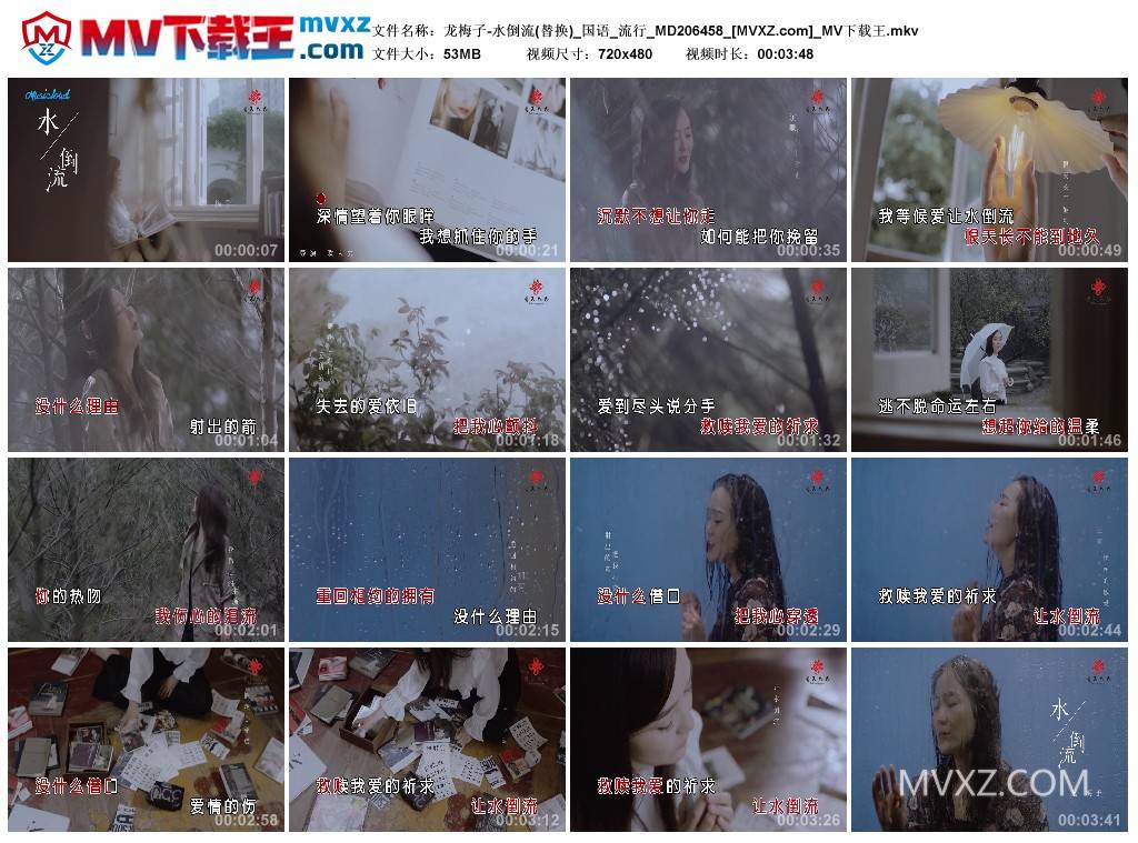 龙梅子-水倒流(替换)_国语_流行_MD206458